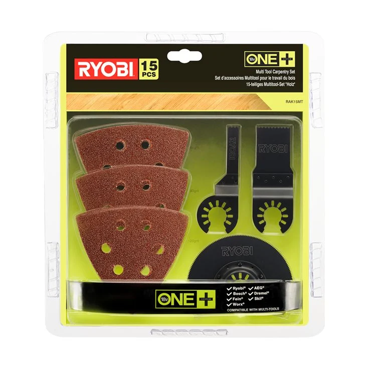 RYOBI 15-teiliges Set für Multitool RAK15MT