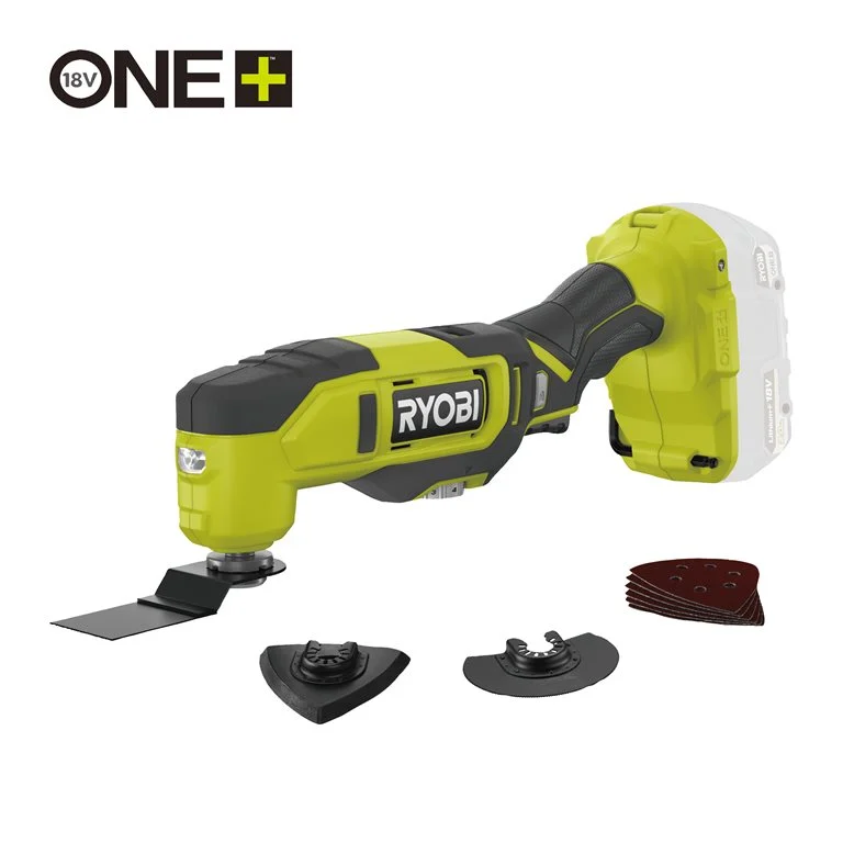 Ryobi 18 V ONE+ Akku-Multitool, Oszilationswinkel 3°, ohne Akku und Ladegerät