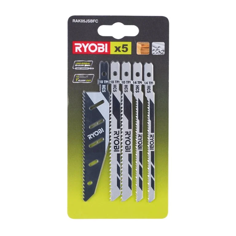 RYOBI 5-teiliges Stichsägeblatt-Set